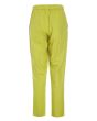 Paper poplin narrow pants