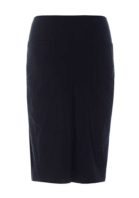 Magic stretch skirt with pleat