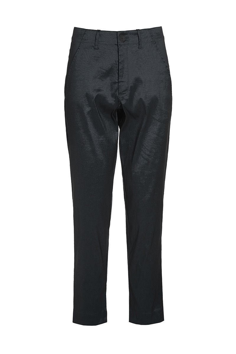 Changeant stretch narrow pants