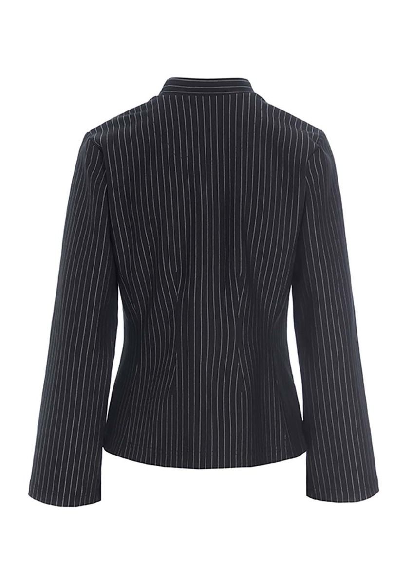 Pinstripe jersey jacket