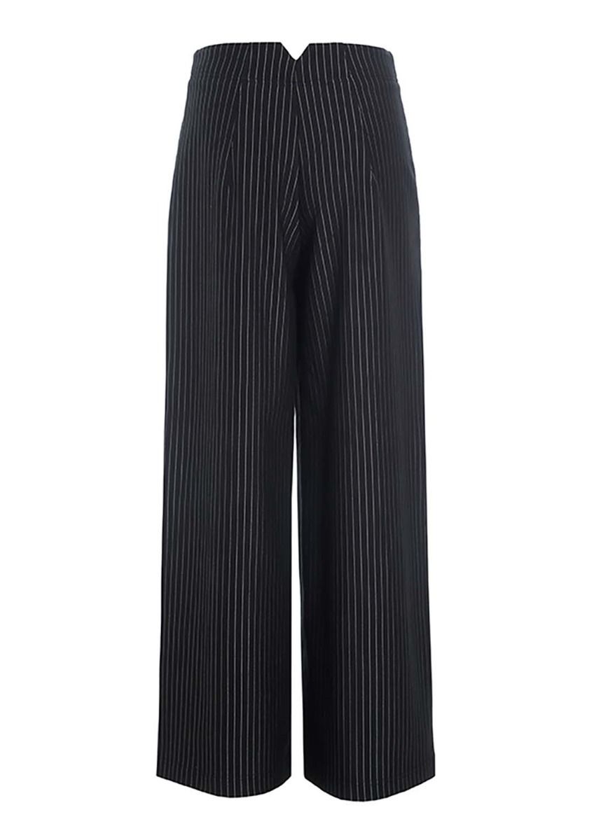 Pinstripe jersey wide pants