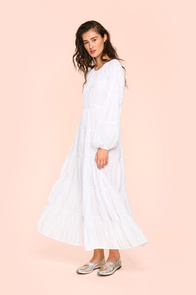 Vellum voile long dress