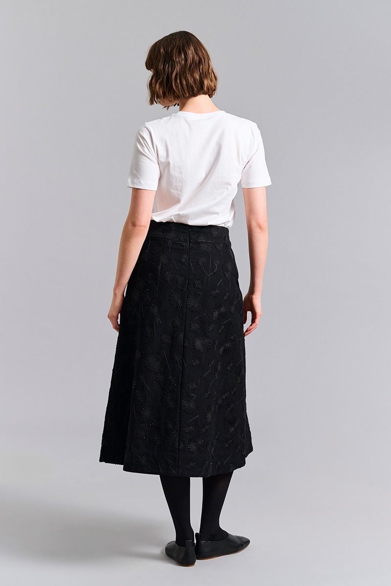 Dark daisy nederdel