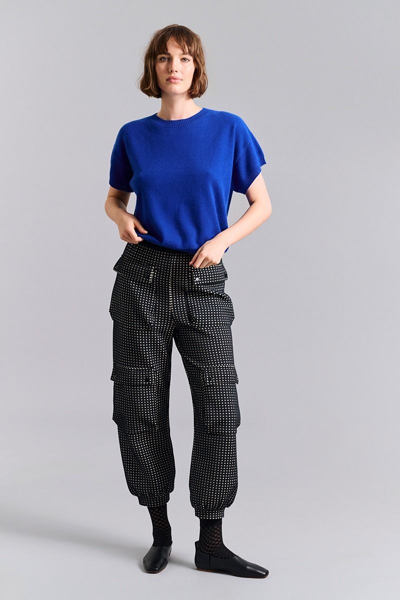 Cloud cashmere kortærmet bluse