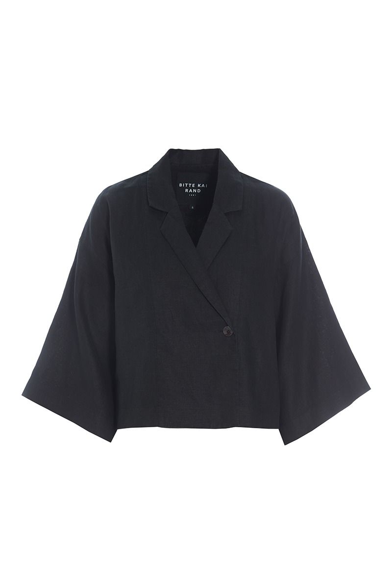 Lazy linen short jacket