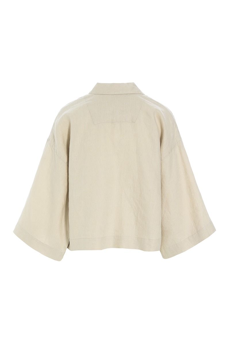 Lazy linen short jacket