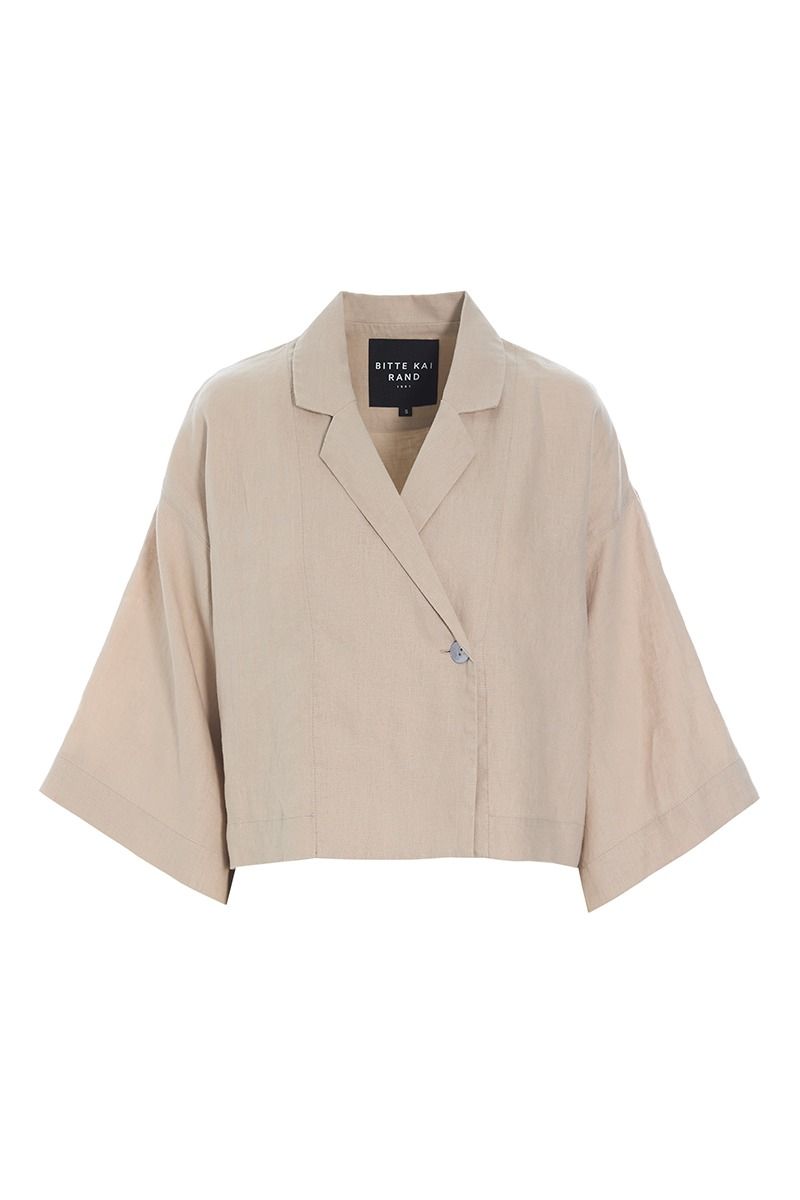 Lazy linen short jacket