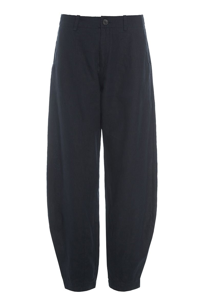 Lazy linen moderate trousers