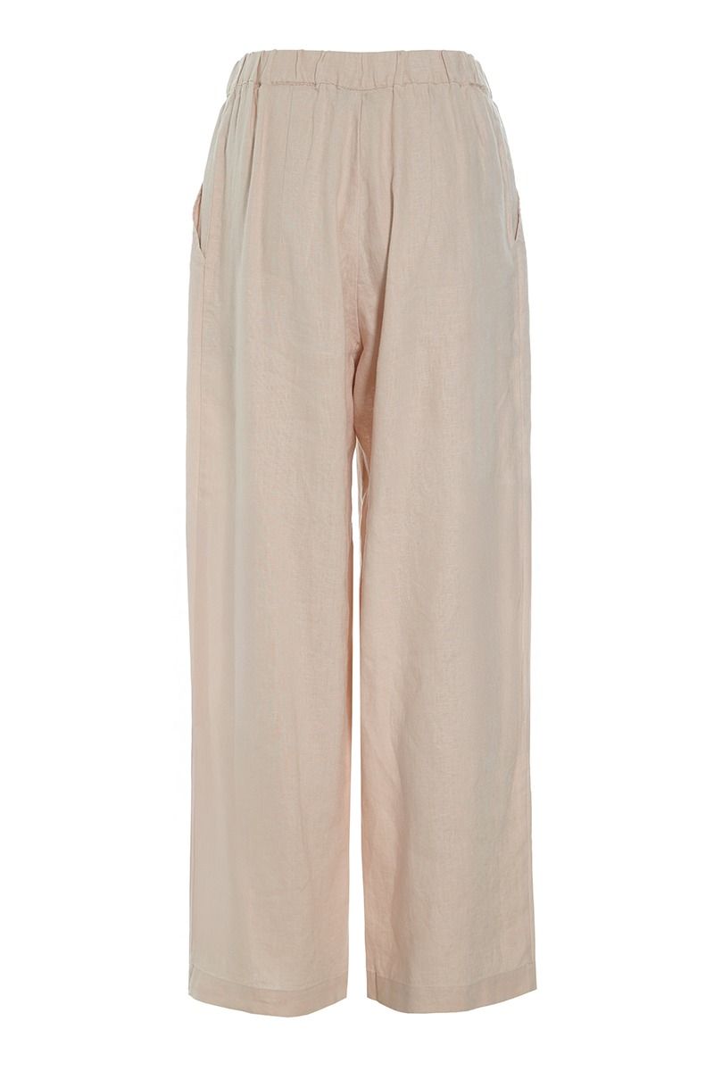 Lazy linen elasticated trousers
