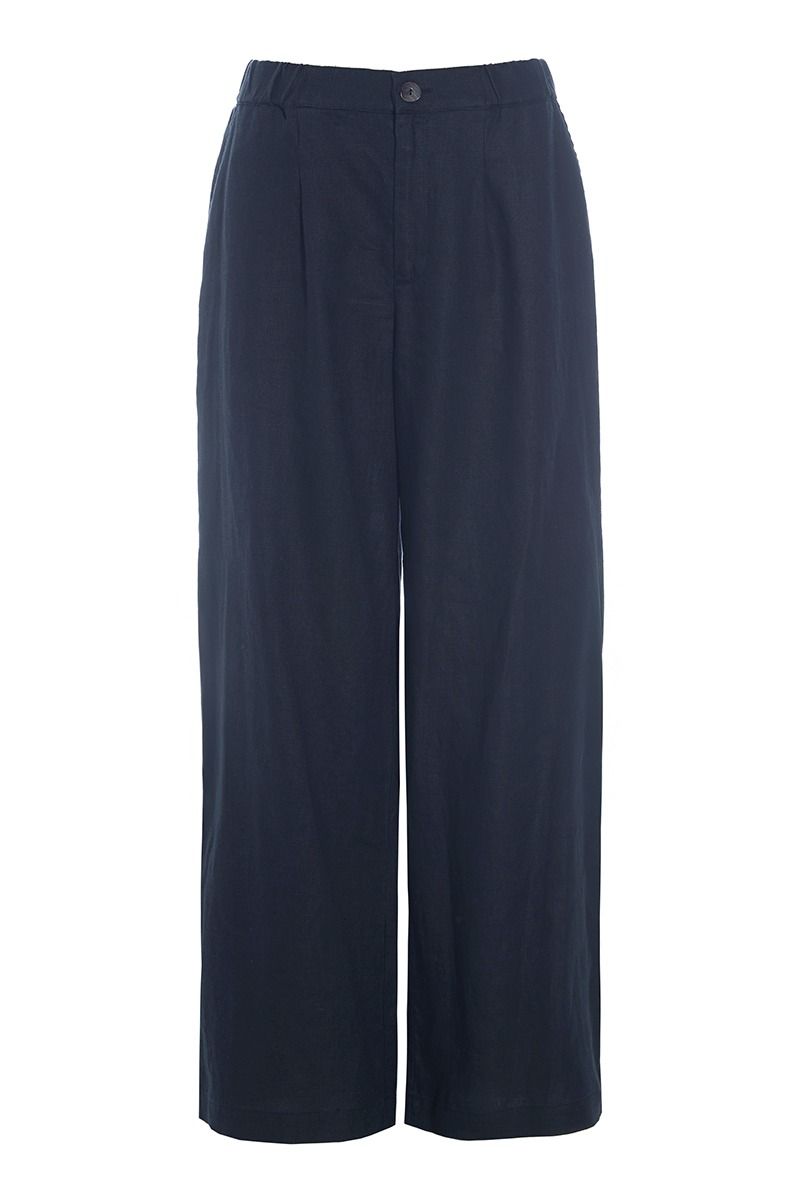 Lazy linen elasticated trousers