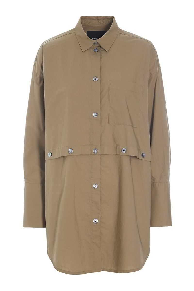 Core cotton oversized shirt