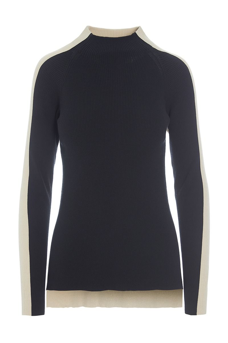 Saku two-tone blouse