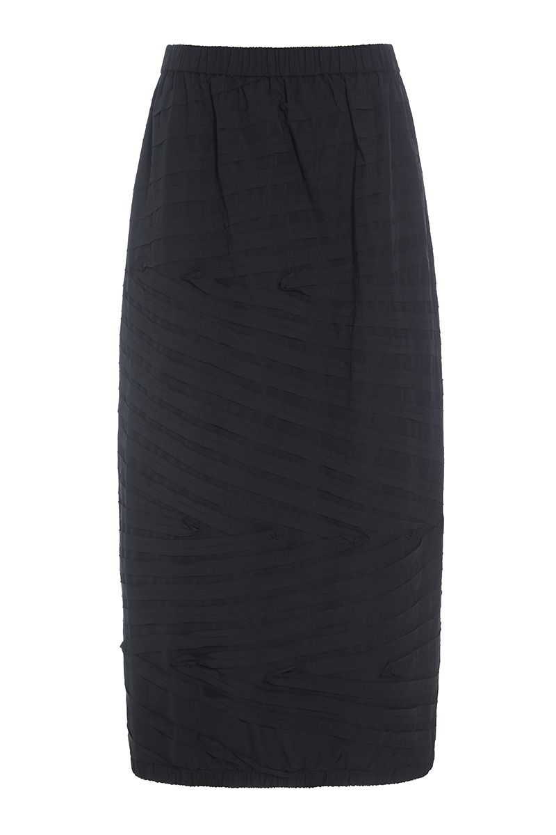 Fukkura poplin long skirt
