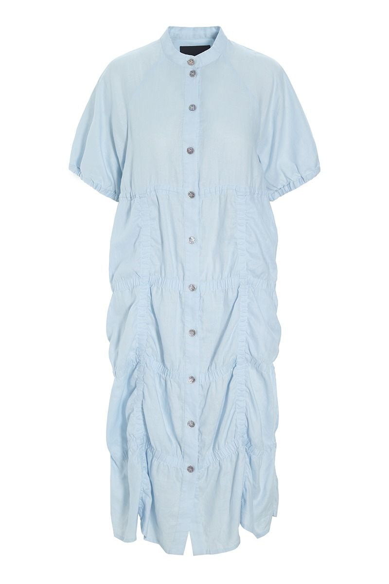 Airy linen shirt dress