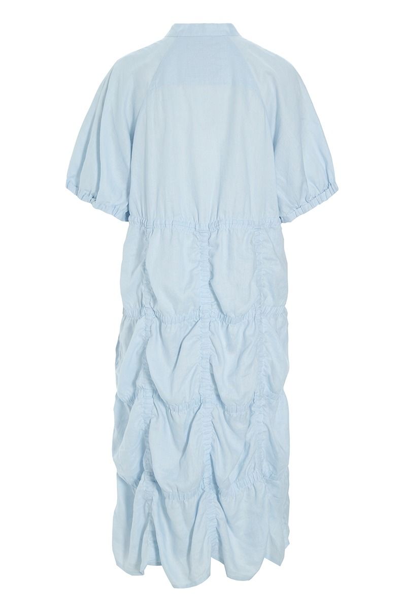 Airy linen shirt dress
