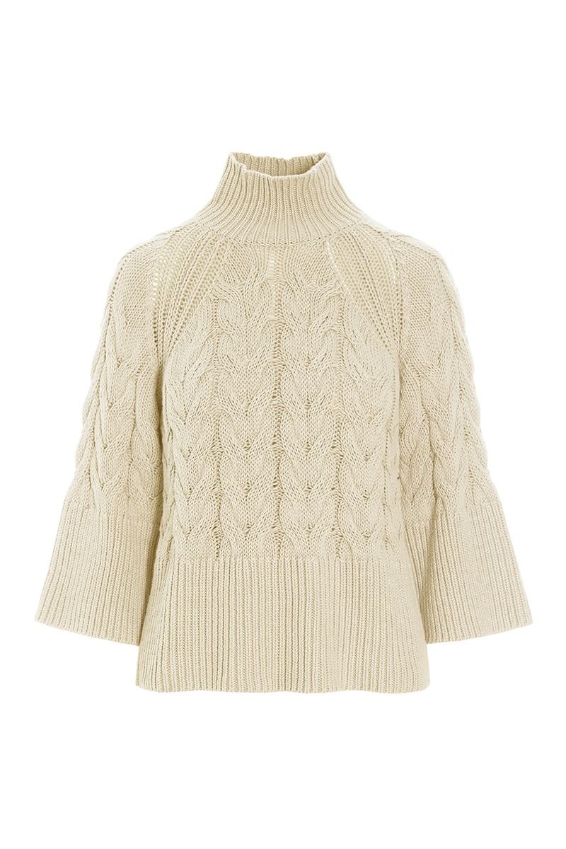 Kareshi cable-knit blouse