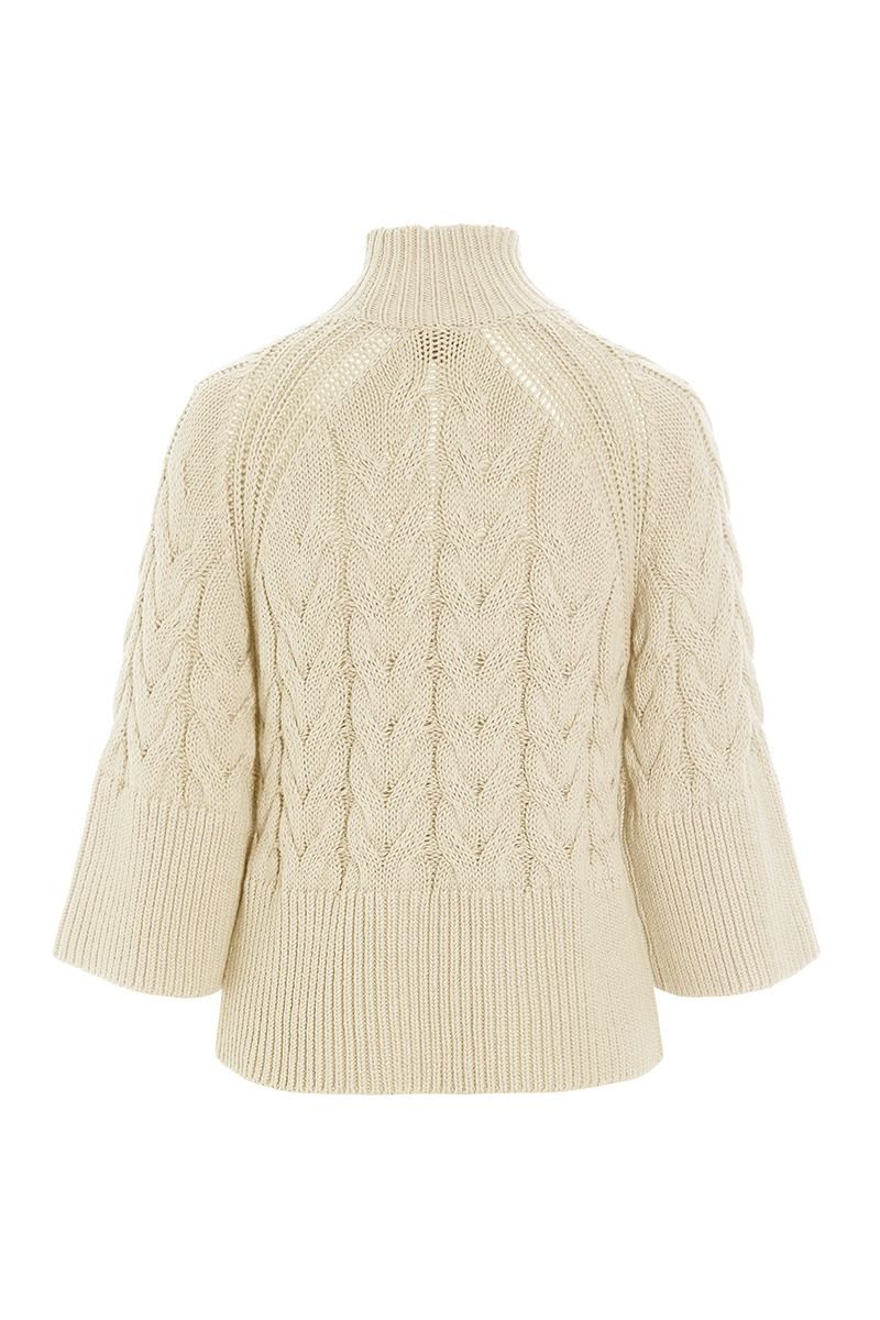 Kareshi cable-knit blouse
