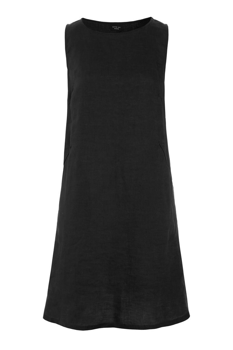Airy linen kort kjole