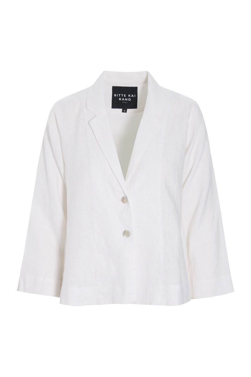Airy linen a-formet jakke