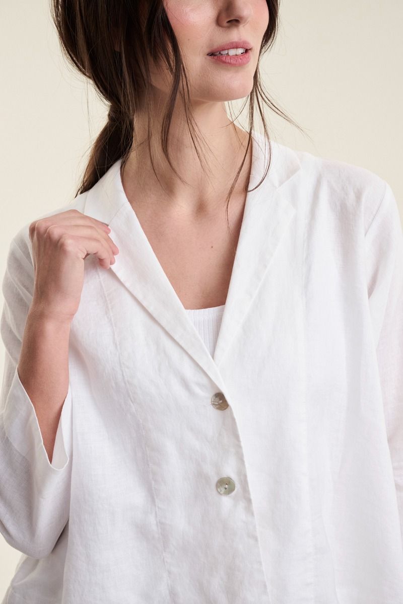 Airy linen a-formet jakke