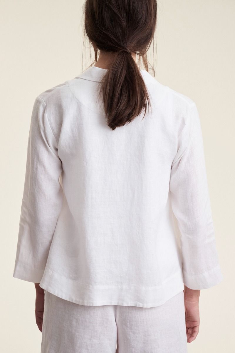 Airy linen a-formet jakke