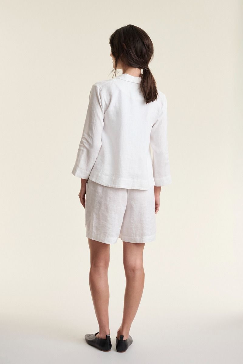 Airy linen a-formet jakke