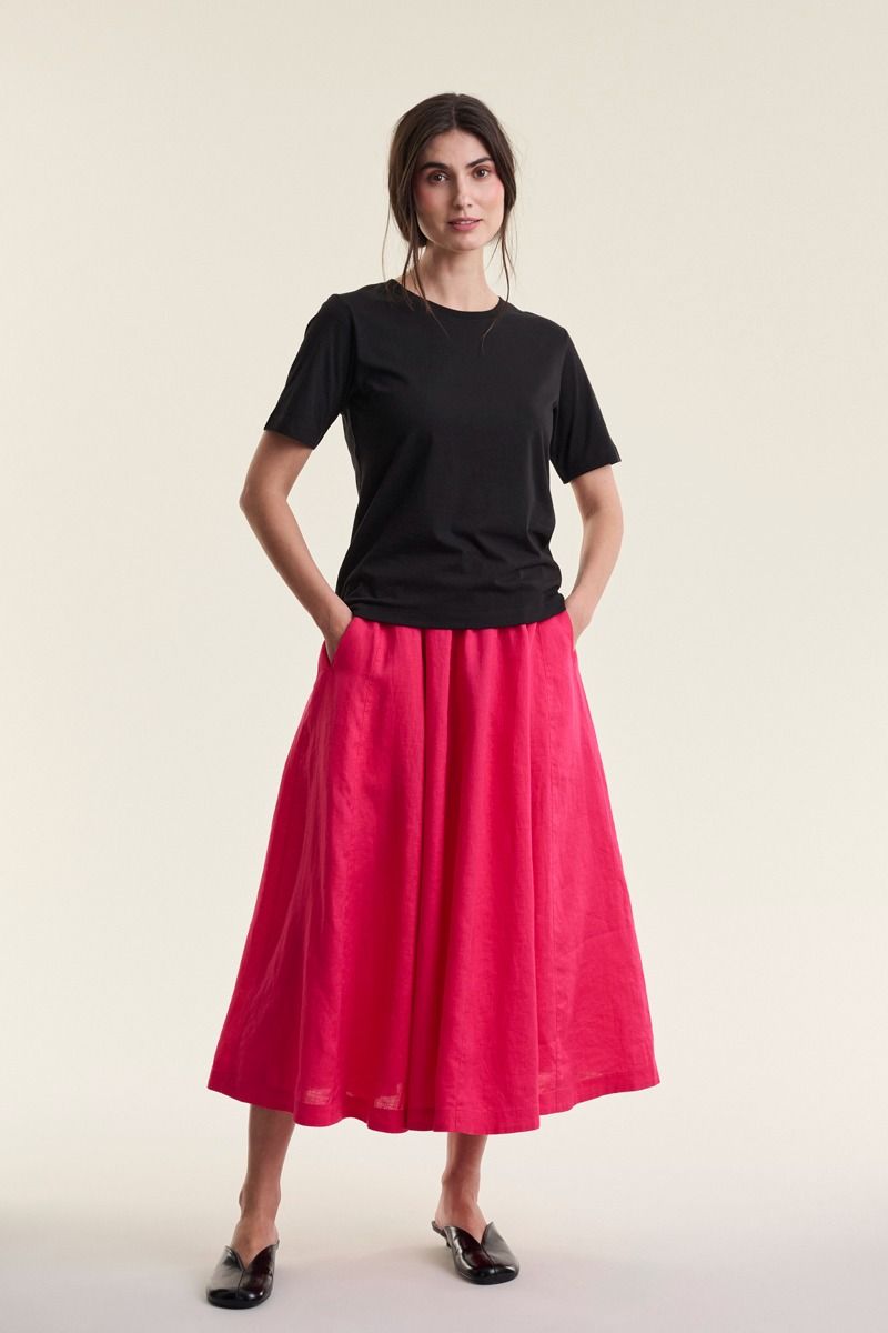 Airy linen nederdel