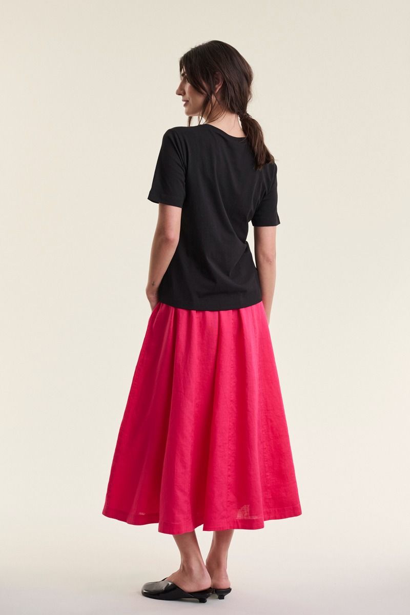 Airy linen nederdel