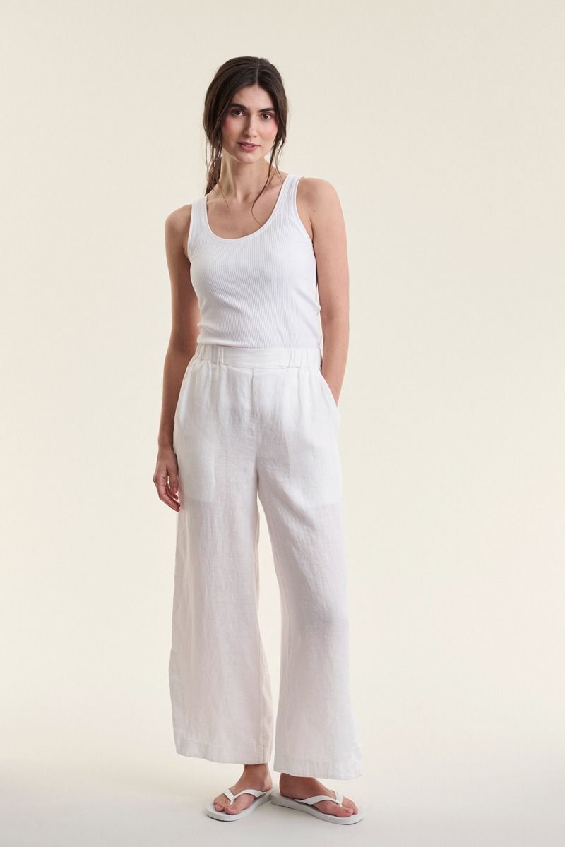 Airy linen elastik bukser
