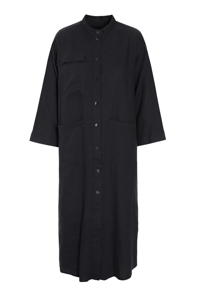 Lazy linen skjortekjole