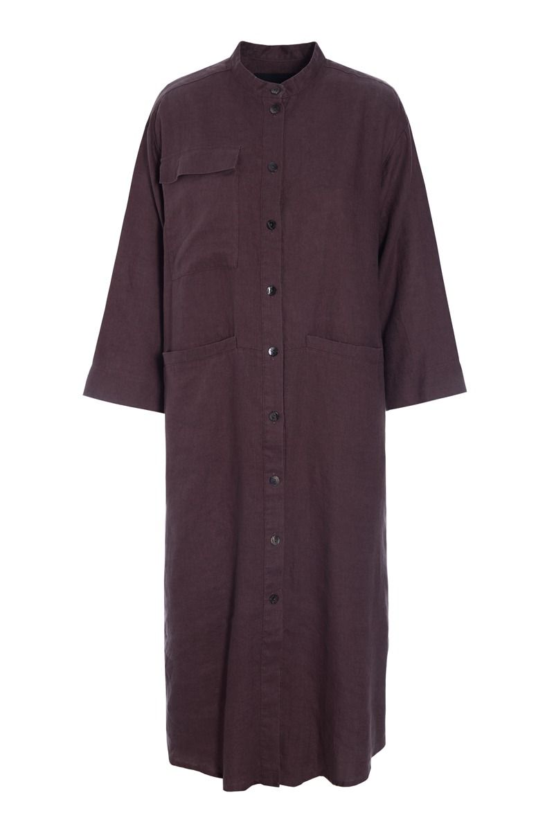 Lazy linen skjortekjole