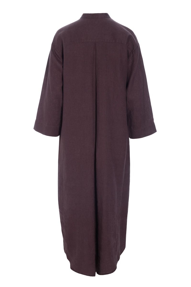 Lazy linen skjortekjole