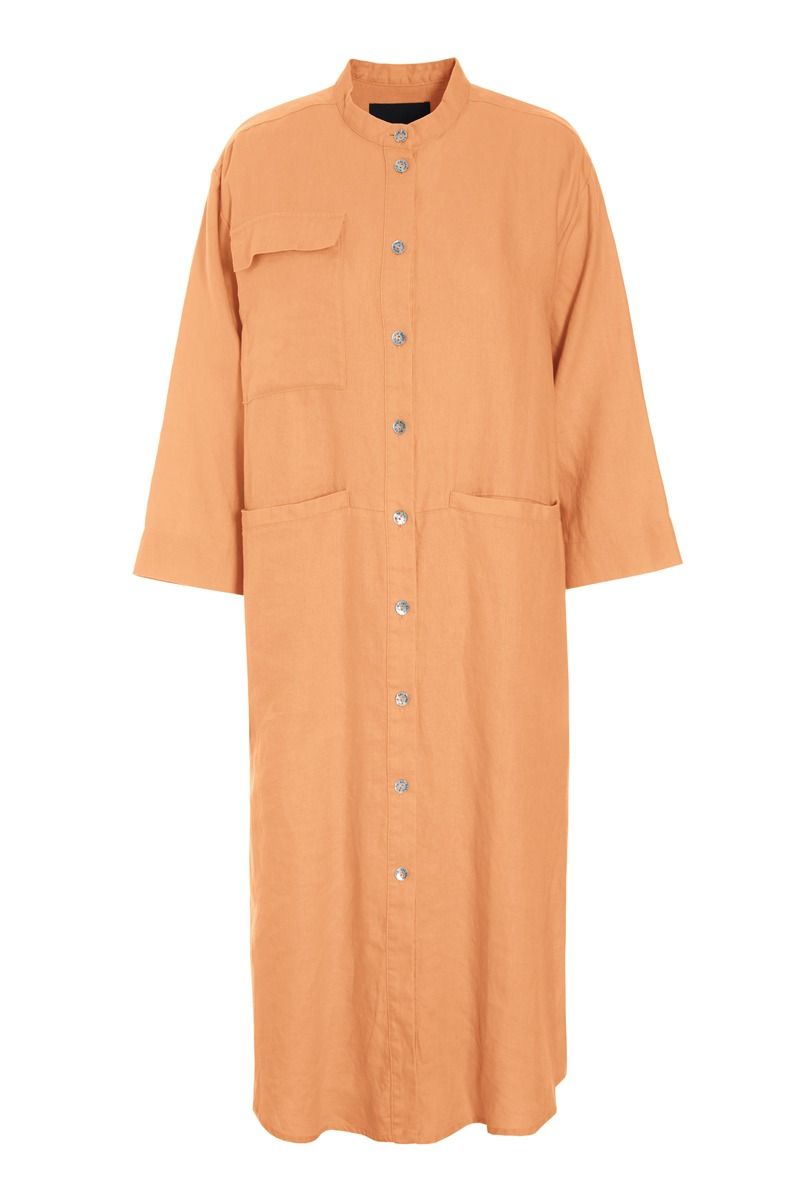 Lazy linen skjortekjole