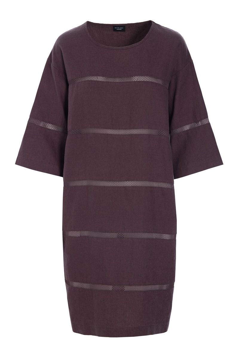 Lazy linen kjole med paneler