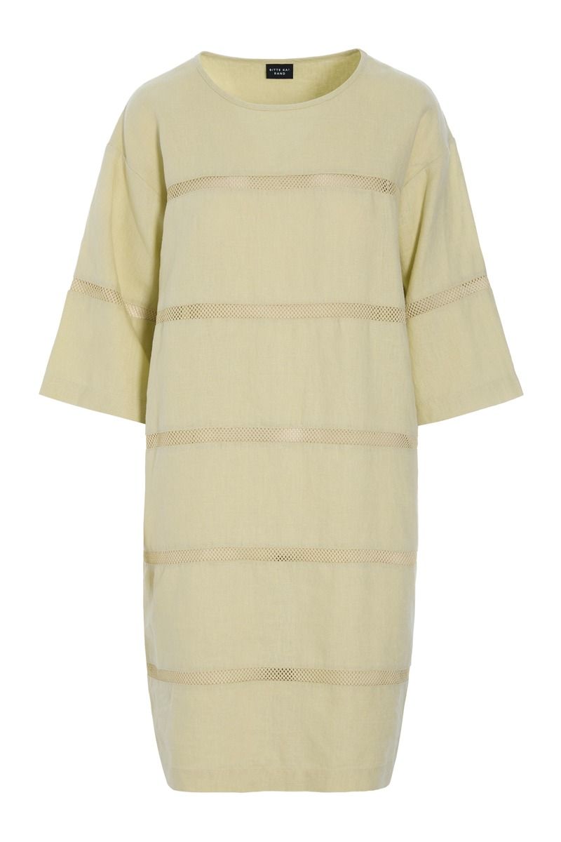 Lazy linen kjole med paneler