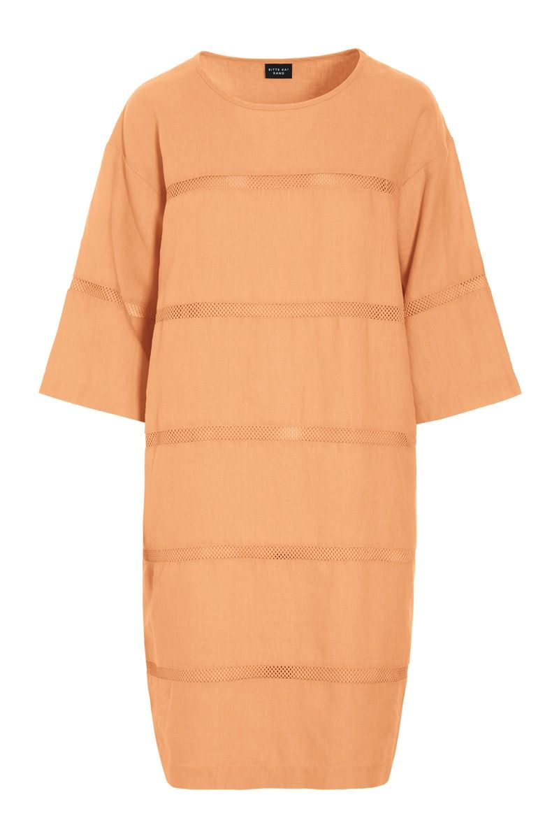 Lazy linen kjole med paneler