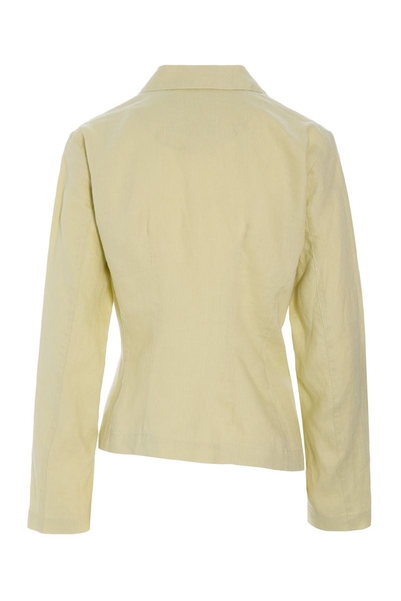 Lazy linen asymmetrisk jakke
