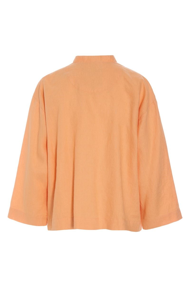 Lazy linen jakke med krave