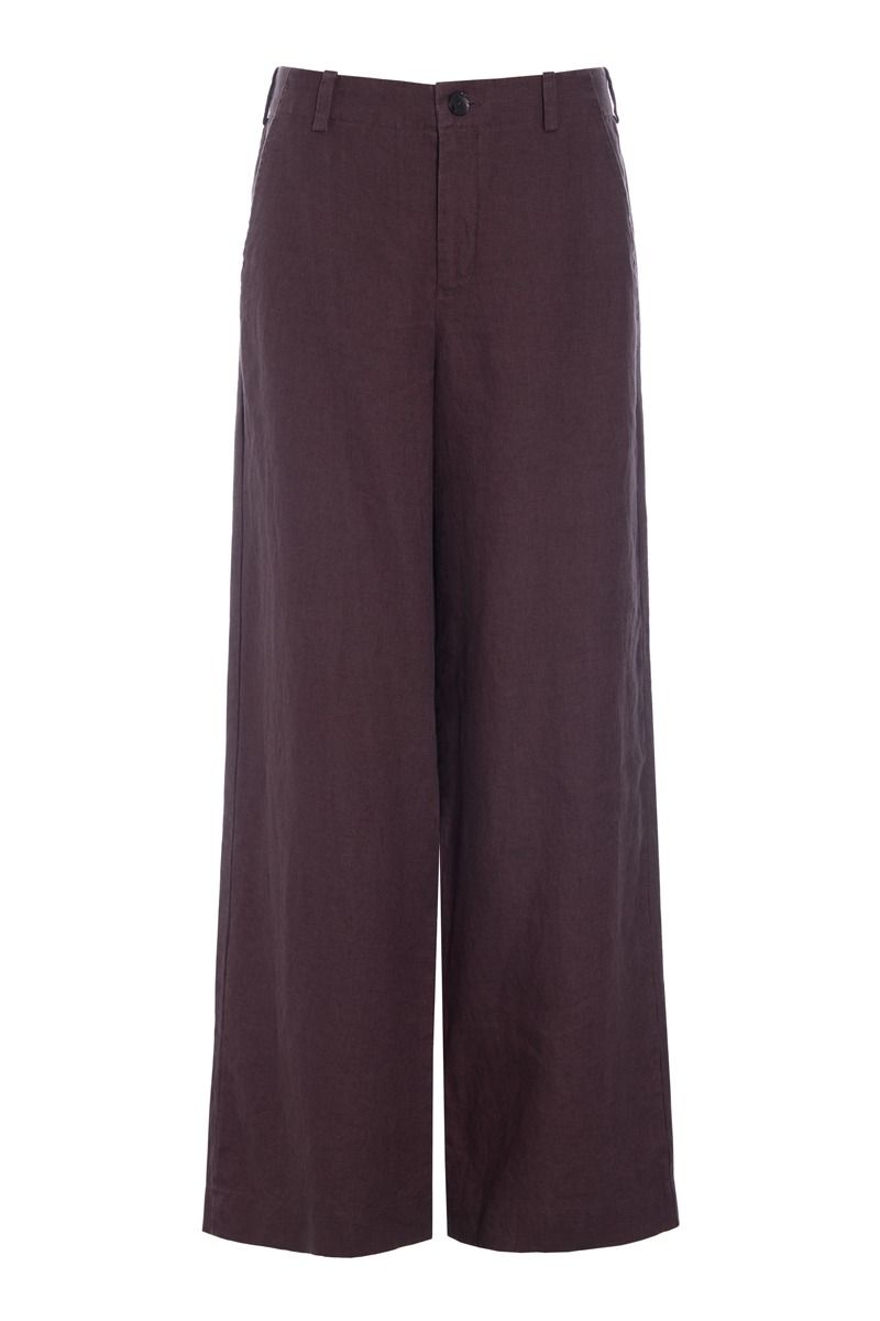 Lazy linen lige bukser