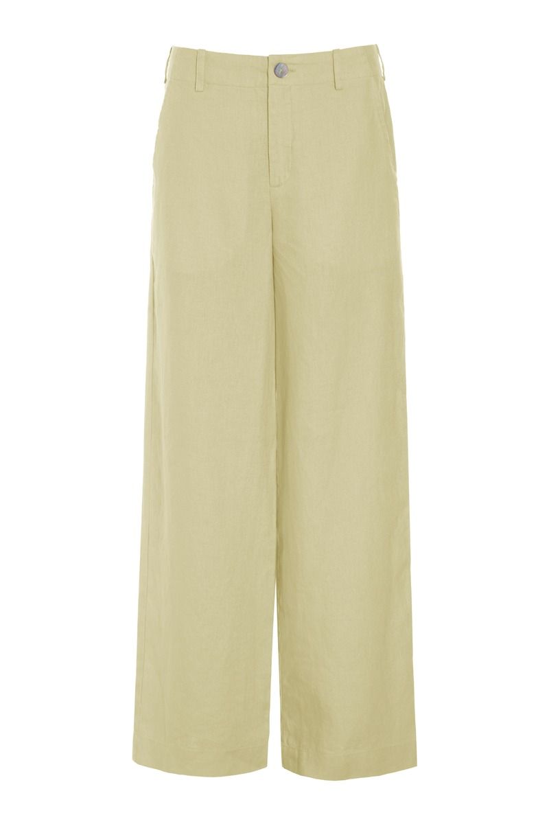 Lazy linen lige bukser