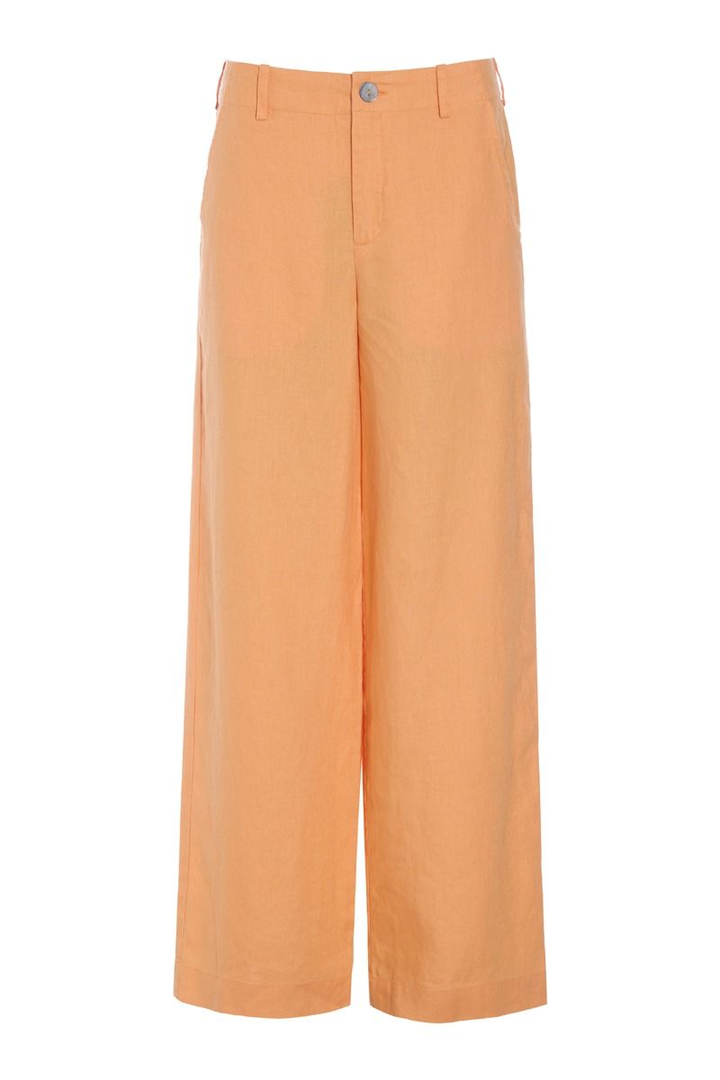 Lazy linen lige bukser