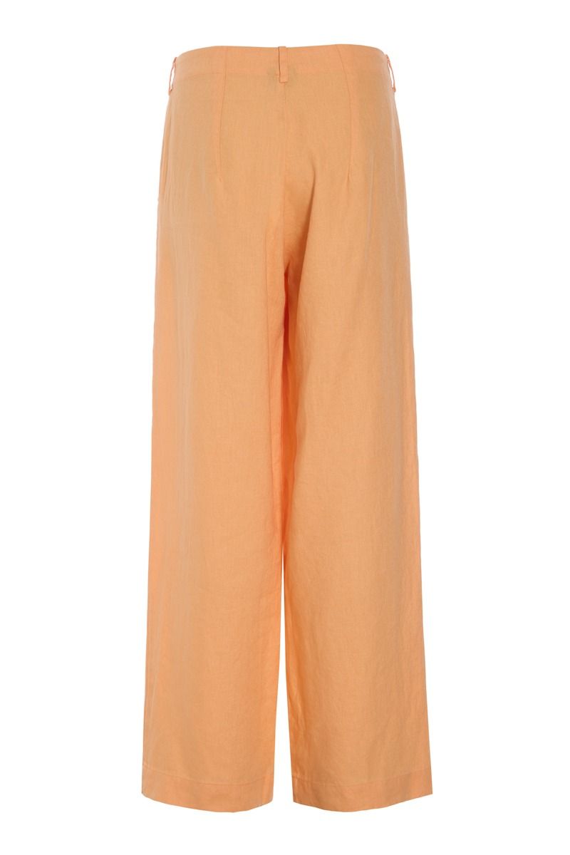 Lazy linen lige bukser