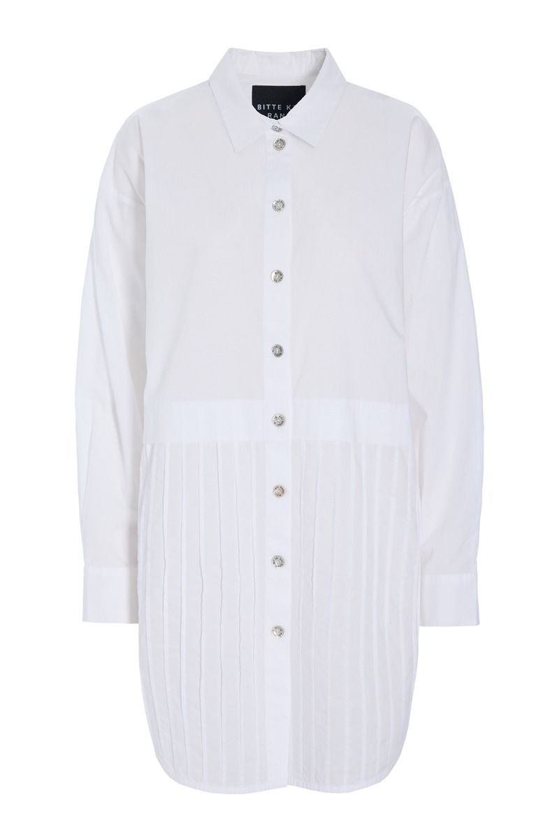 Core cotton pintuckskjorte