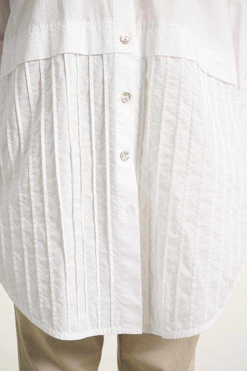 Core cotton pintuckskjorte