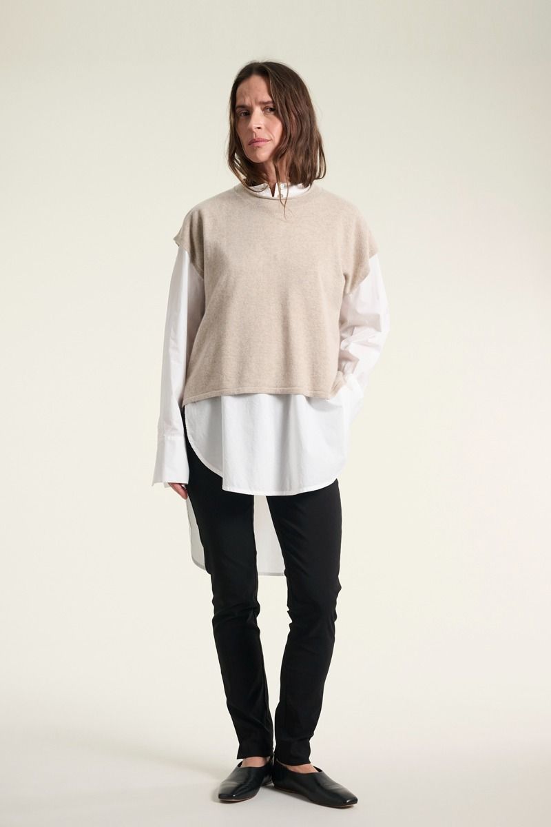 Kumo cashmere ærmeløs bluse