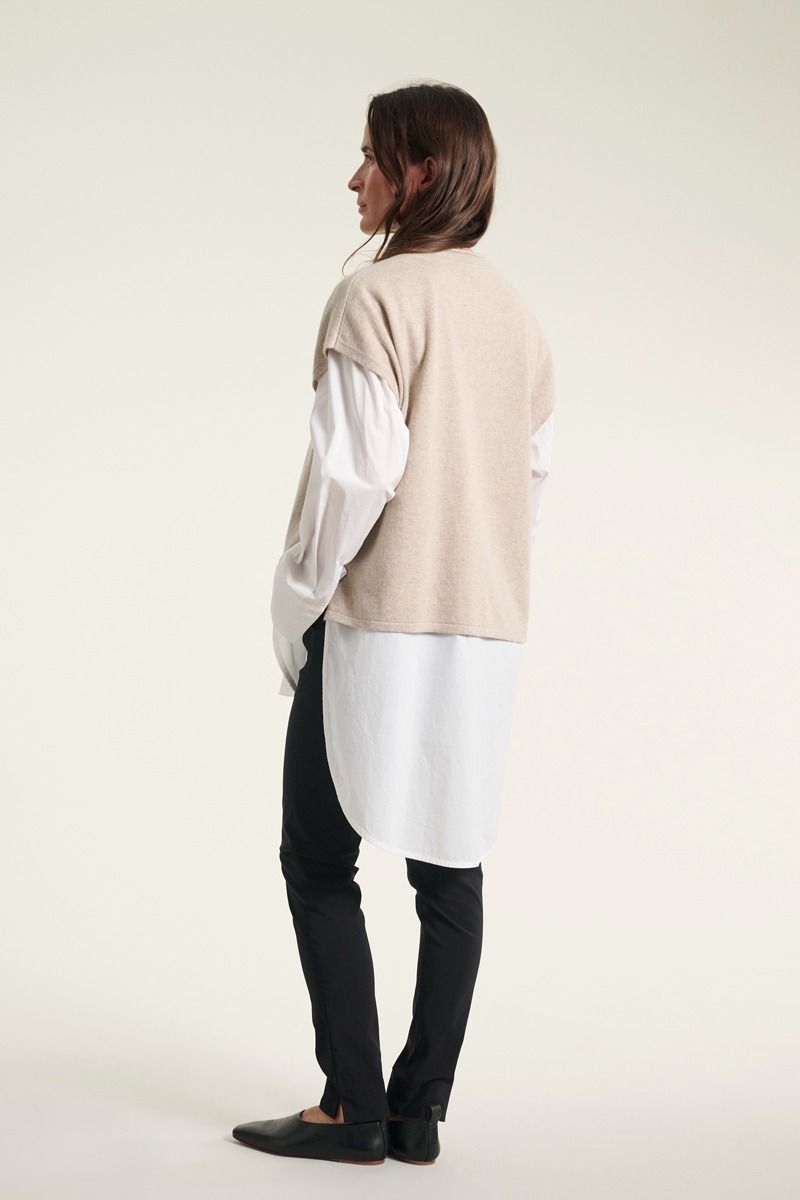 Kumo cashmere ærmeløs bluse