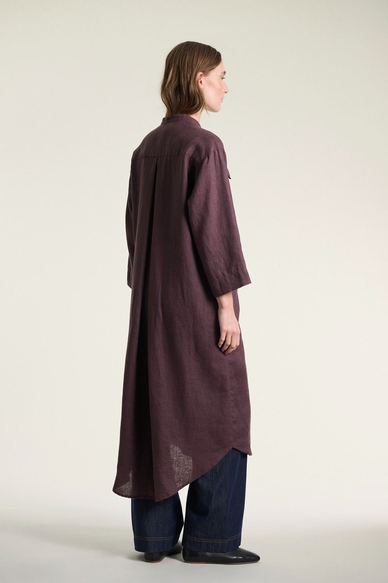 Lazy linen skjortekjole