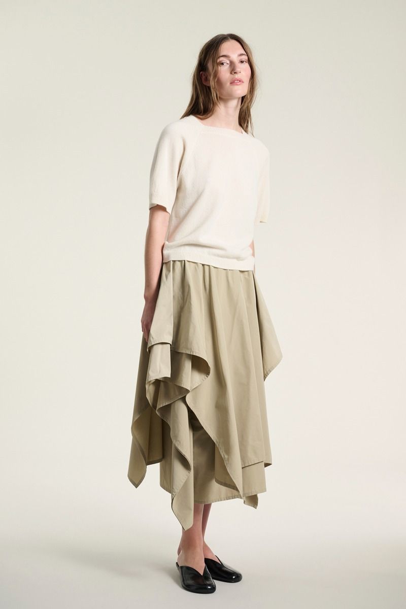 Kumo cashmere kortærmet bluse