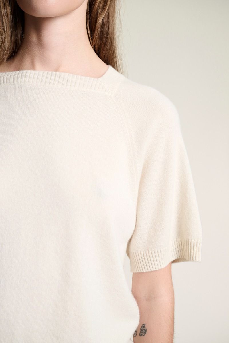 Kumo cashmere kortærmet bluse