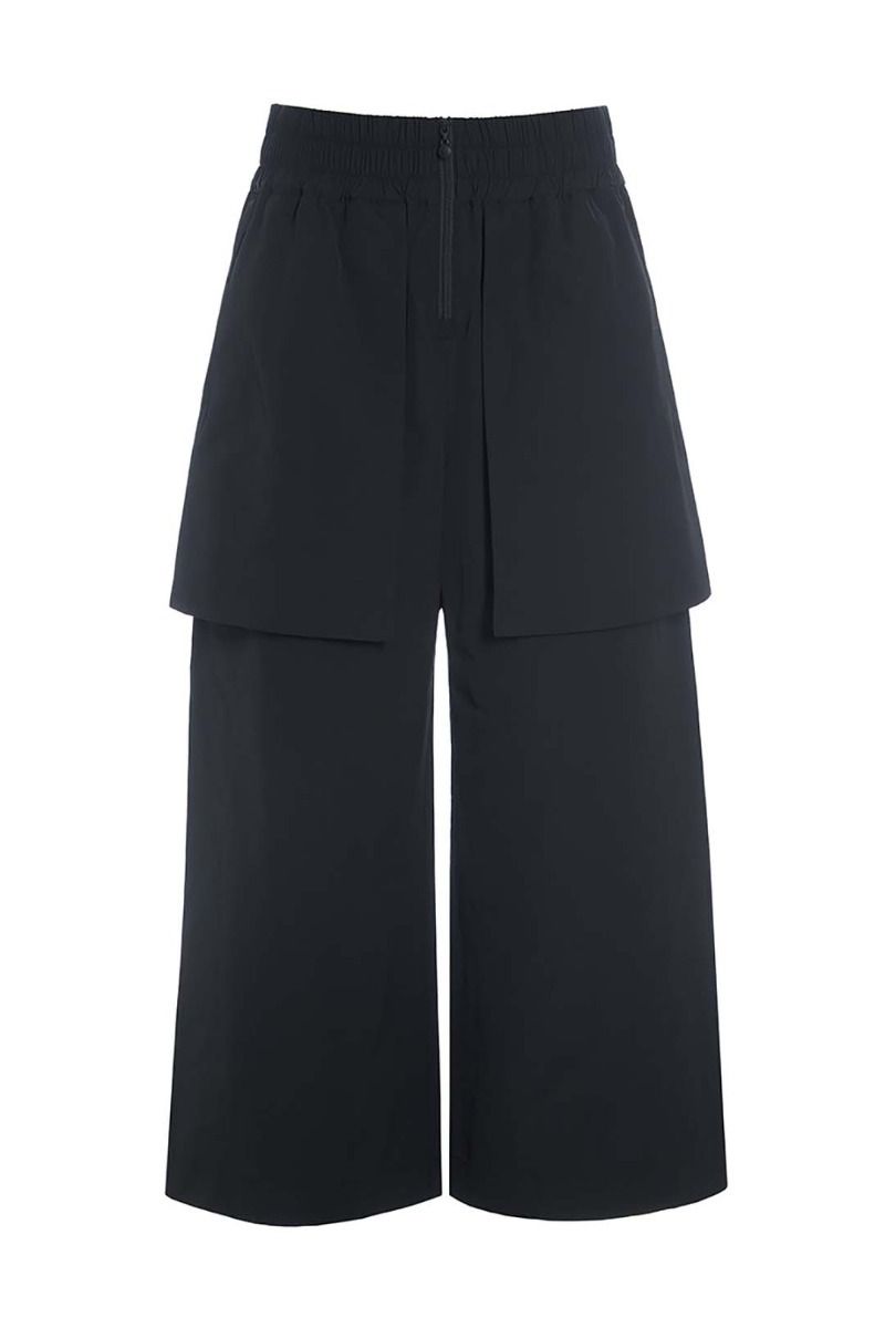 Fukkura poplin culotte pants
